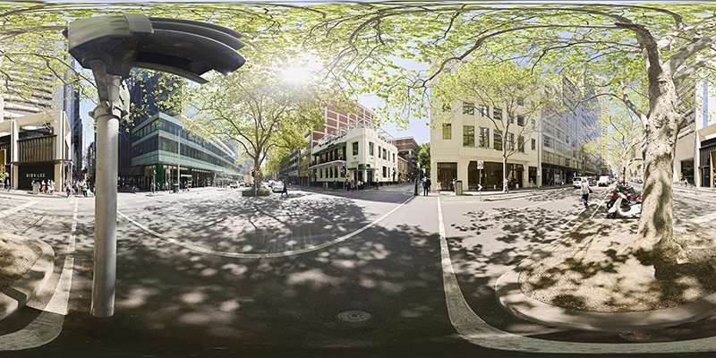 An example of a 360-degree image